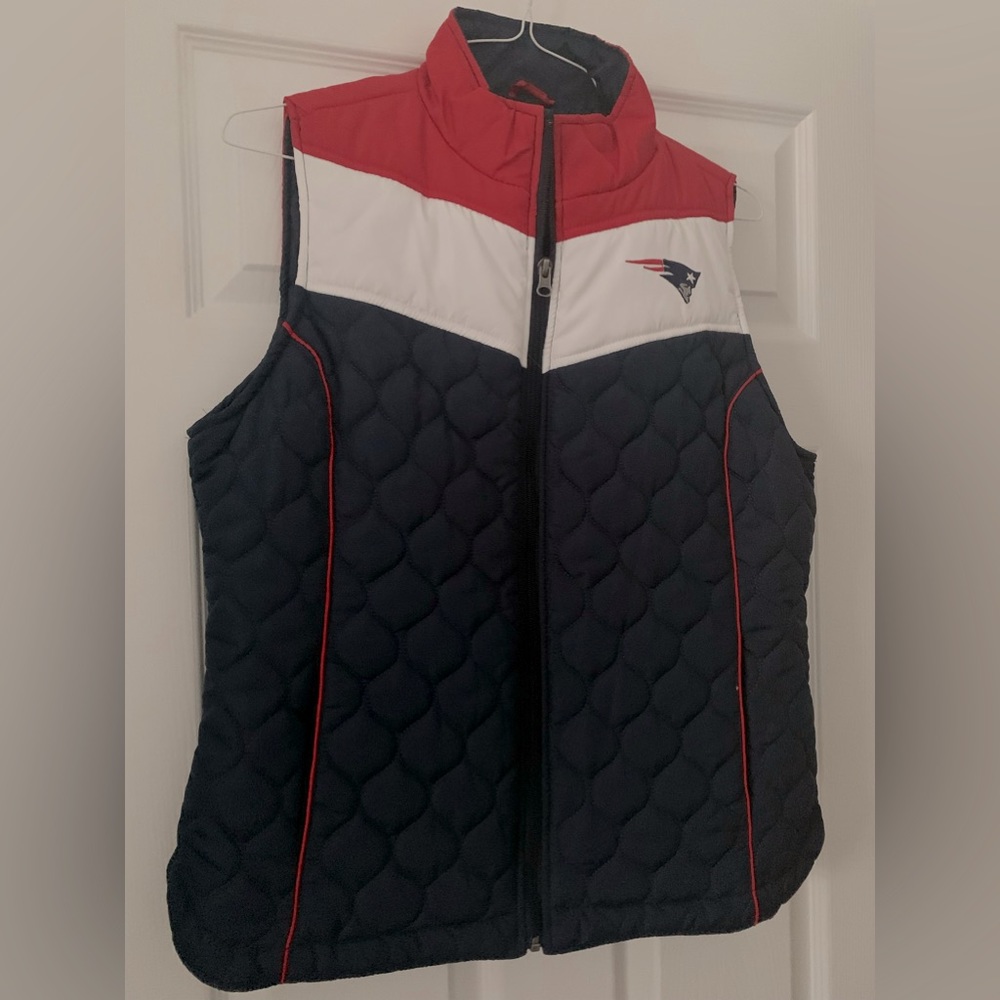 Patriots official team licensed women’s vest.